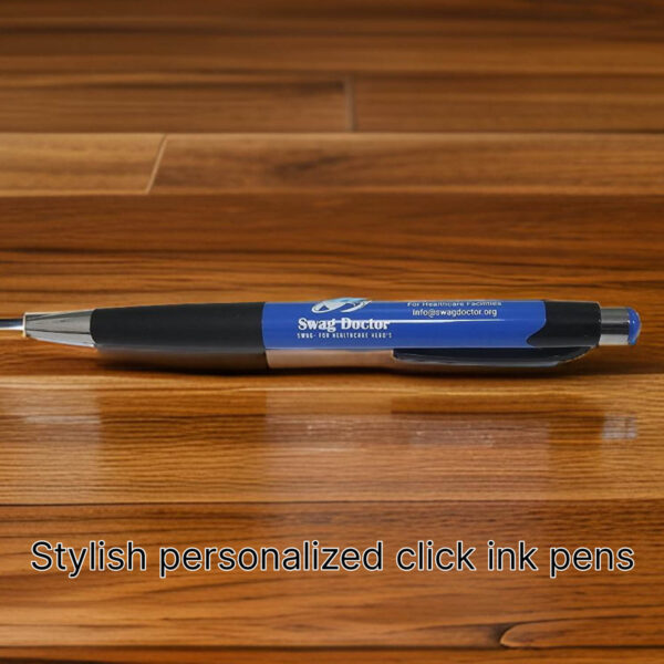 Stylish personalized click ink pens (Personalized to your facility)